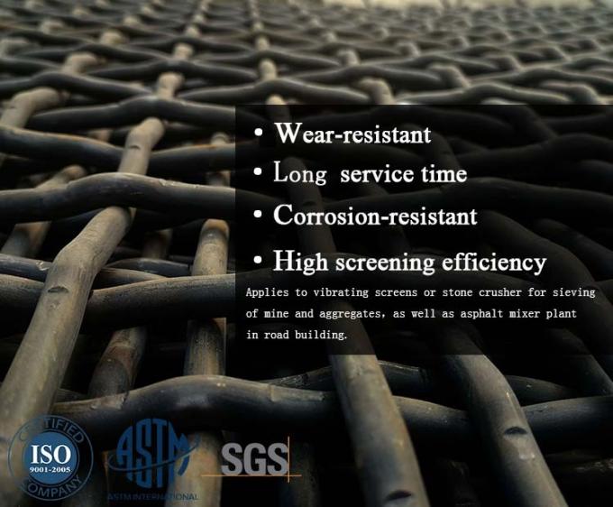 مقفول مجعد Ss 304 شبكة سلكية 40 ميكرون ، شاشة شبكية معمارية 0.8 مم -12.7 مم 0