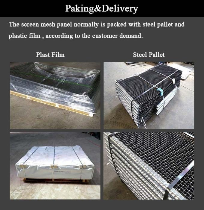 مقفول مجعد Ss 304 شبكة سلكية 40 ميكرون ، شاشة شبكية معمارية 0.8 مم -12.7 مم 3